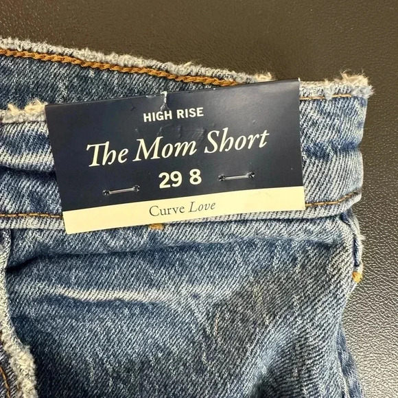 Abercrombie & Fitch Curve Love High Rise Mom Short size 29/ 8 - Picture 4 of 7